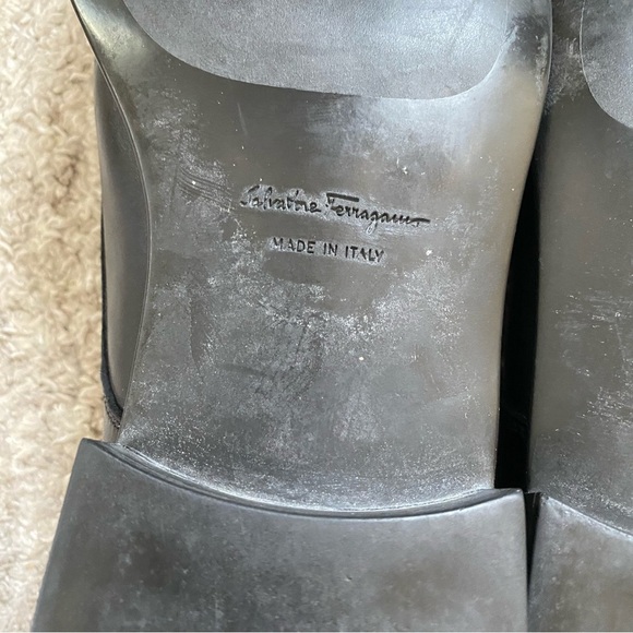 Salvatore Ferragamo made in Italy leather upper monk strap shoes 8.5 Dfits US 9D - Picture 7 of 8